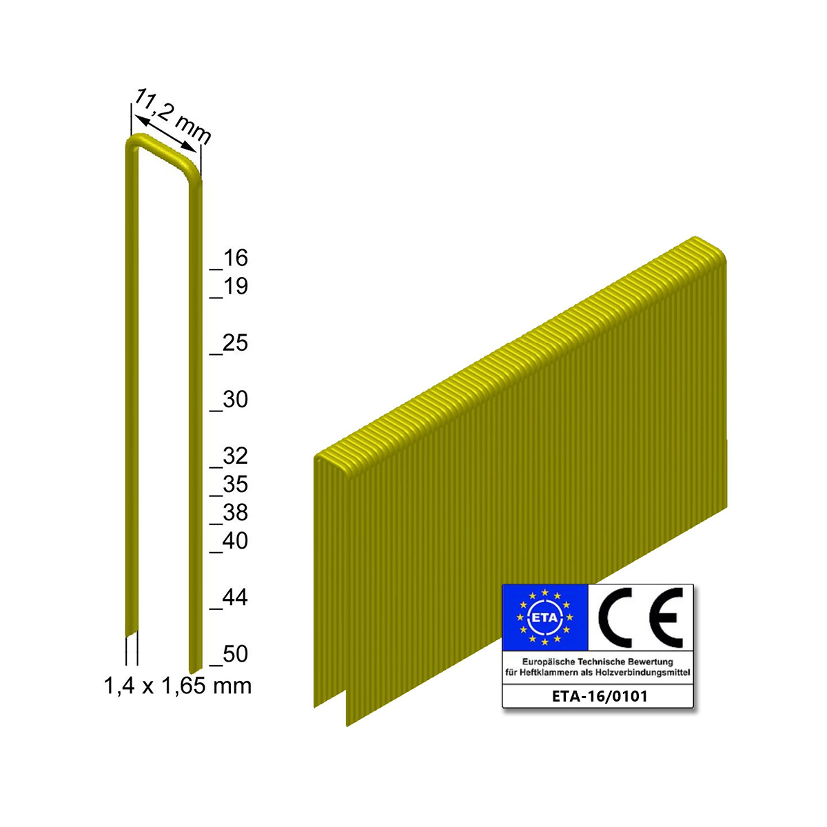 Prebena Heftklammern Z50CRFHA-ETA - rostfrei