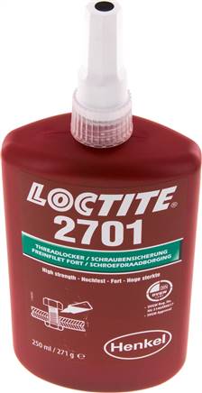 Anaerobe Schraubensicherung, Loctite, 250 ml, hochfest,2701/250