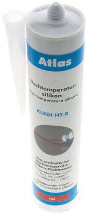 Hochtemperatursilikon rot, 310 ml Standardkartusche