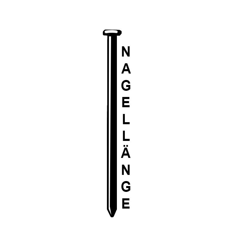 Prebena Streifennägel RK31/90BK Glattschaft