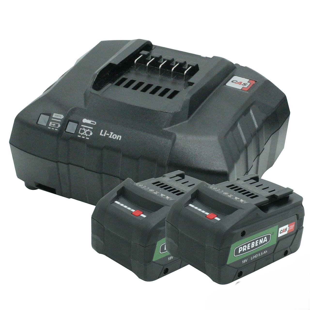 AKKU-SET-5,5-LiHD 2x Hochleistungsakkus 5,5 Ah inklusive Ladestation