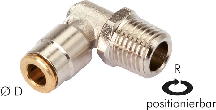 Hochdruck-L-Steckverschraub. M 8x1 (konisch)-4mm (pos.)