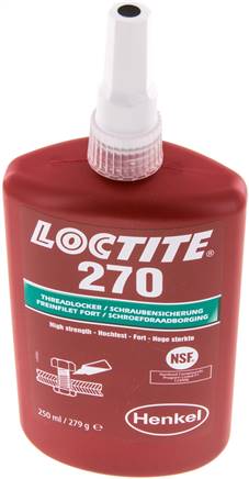 Anaerobe Schraubensicherung, Loctite, 250 ml, hochfest,270/250