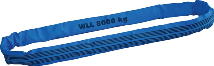 Rundschlinge EN 1492-2, Nutzlänge 3m, WLL 8000kg
