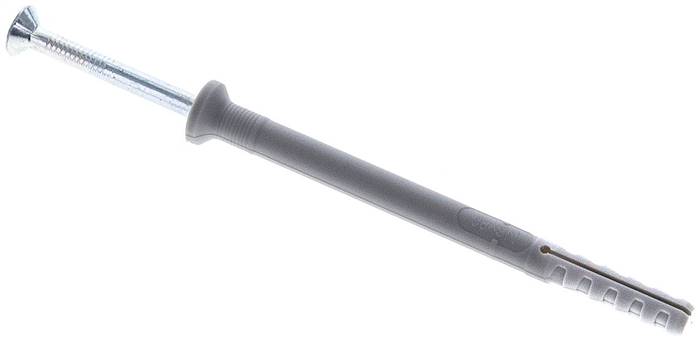 FISCHER Nageldübel 6x80, 100er Pack, Standard (Senkkopf)