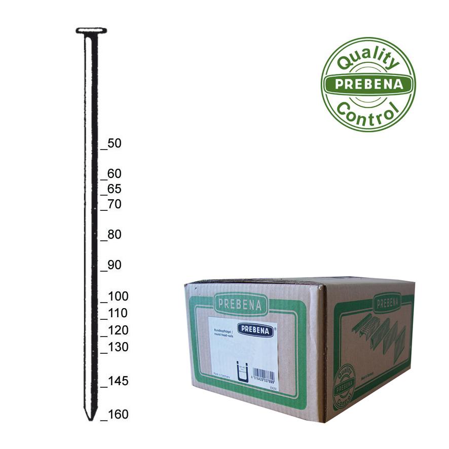 Prebena Streifennägel RK31/90BK Glattschaft
