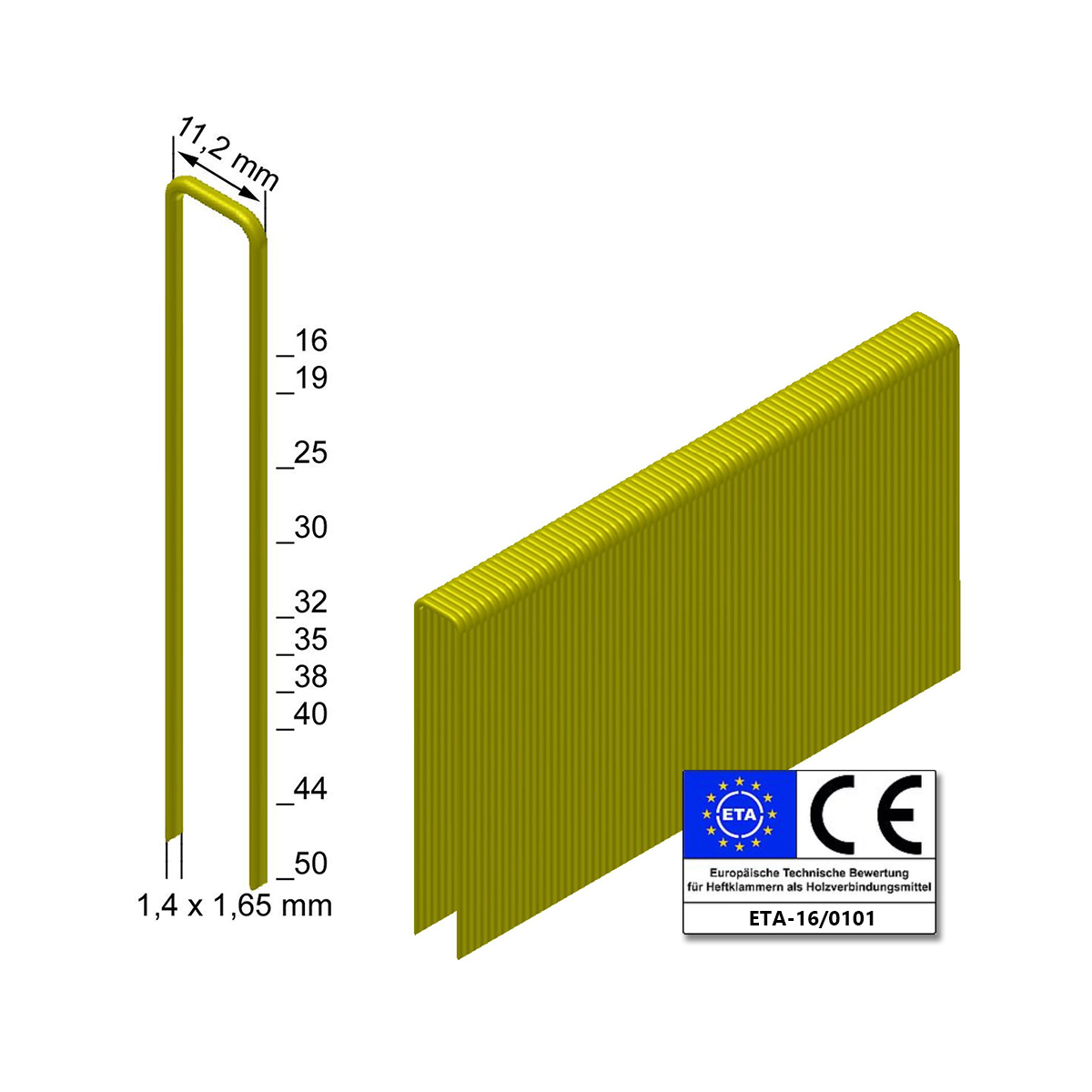 Prebena Heftklammern Z38CRFHA-ETA - rostfrei