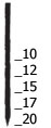 Prebena Pins AL10CLS verbronzter Stahl