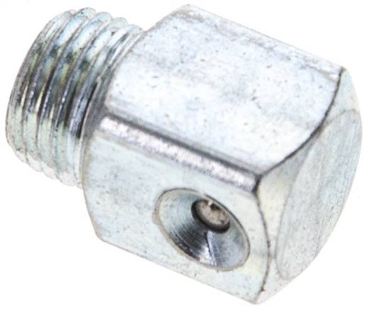90° Trichterschmiernippel, M 10x1 (konisch), Stahl verzinkt