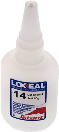 LOXEAL Sekundenkleber, 50 g, Hohe Festigkeit - langsame Aushärtung