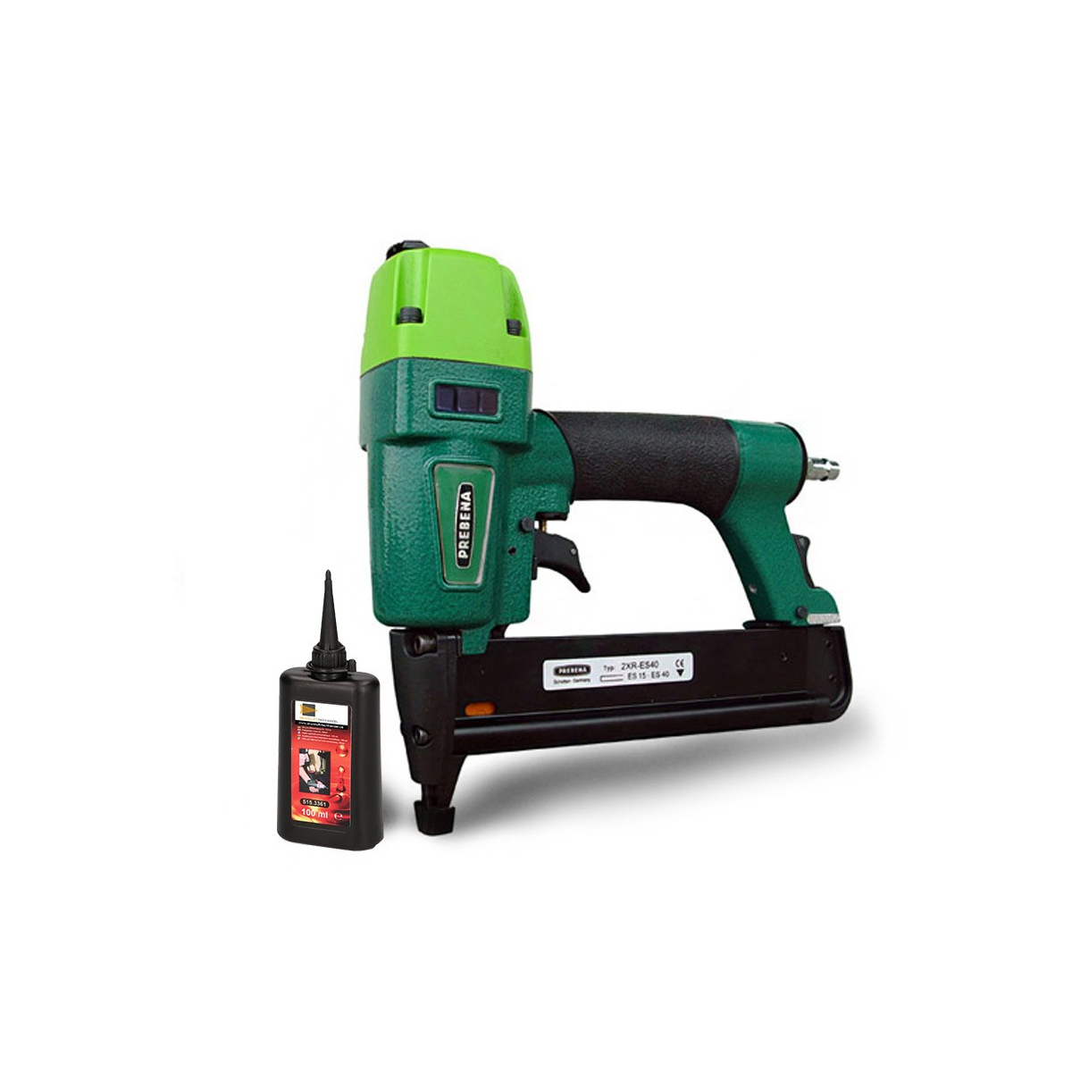 Prebena Druckluftnagler 2XR-ES40 + Werkzeugöl