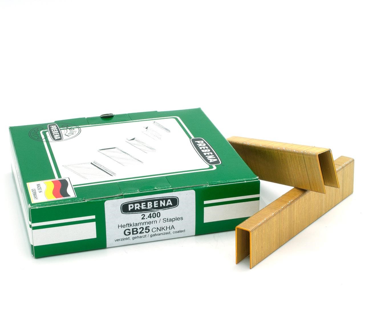 Prebena Heftklammern Type GB 25 mm GB38CNKHA verzinkt geharzt