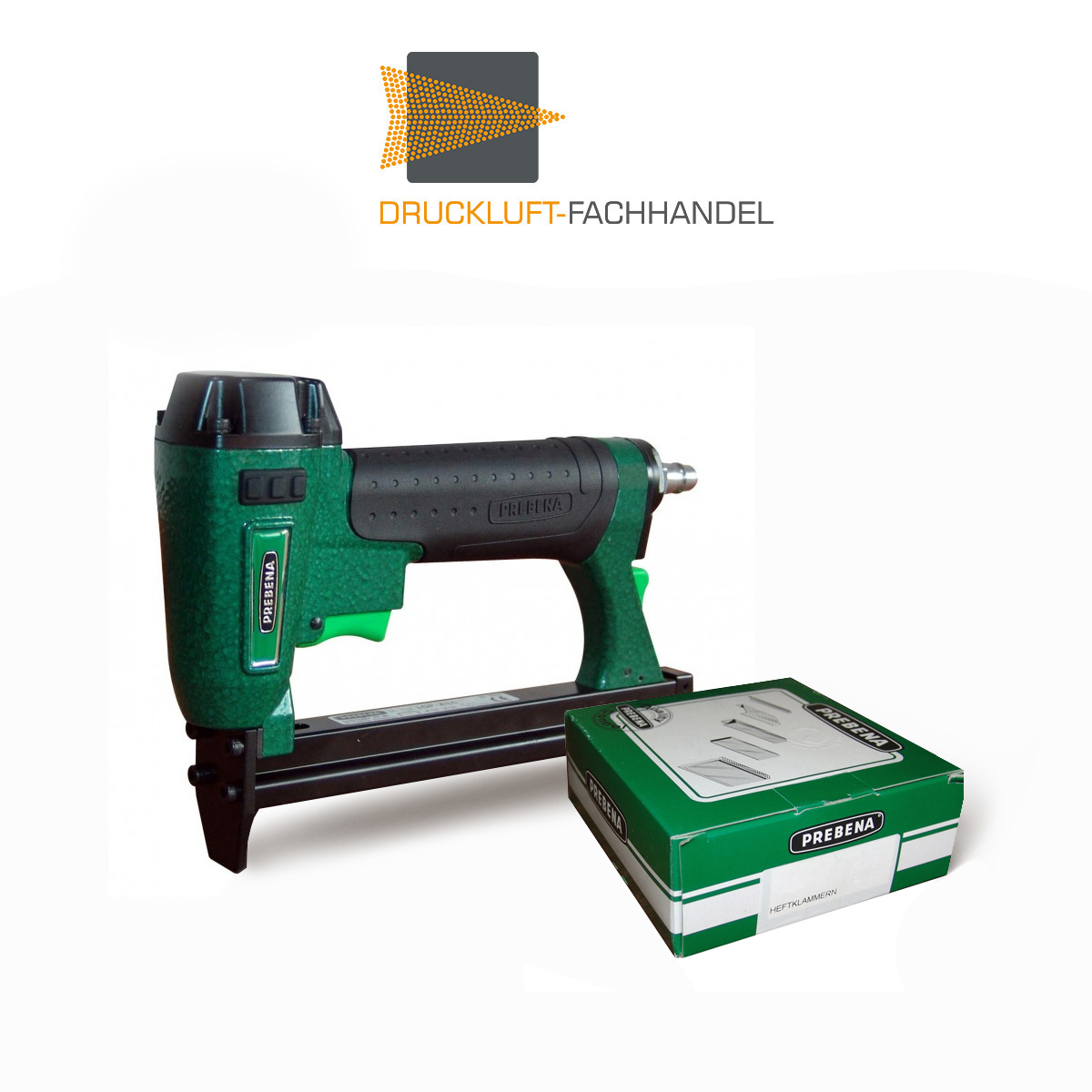Prebena Druckluftnagler 1GP-A16 mit OPTIWEAR-TECHNOLOGY + A08CNK Heftklammer (ersetzt 1M-A16-S30)