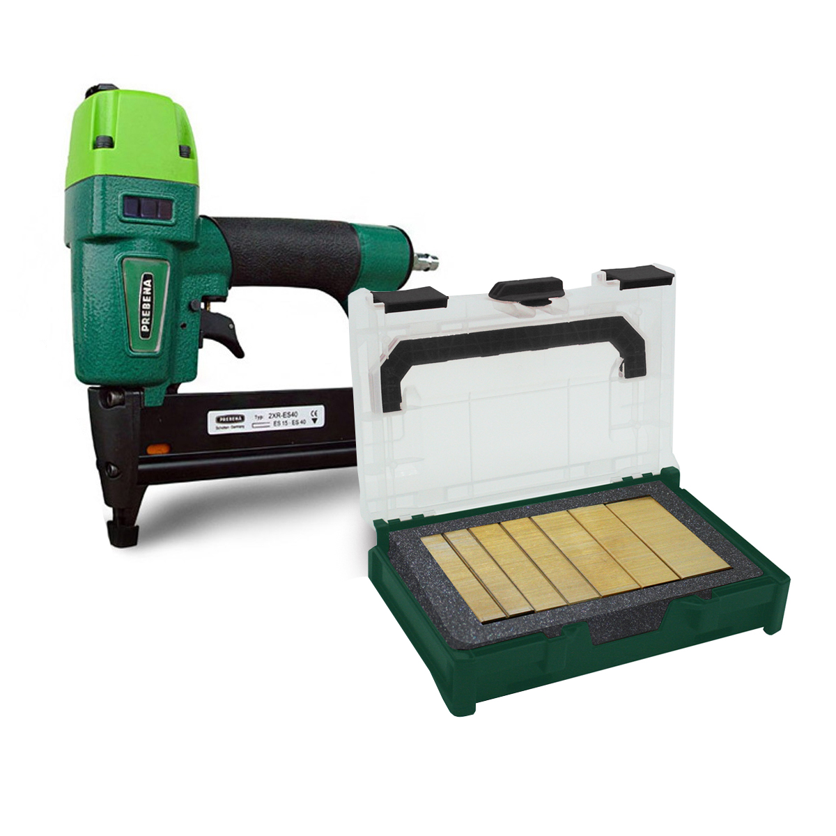 AKTION Prebena Druckluftnagler 2XR-ES40 & PROFI ES-BOX