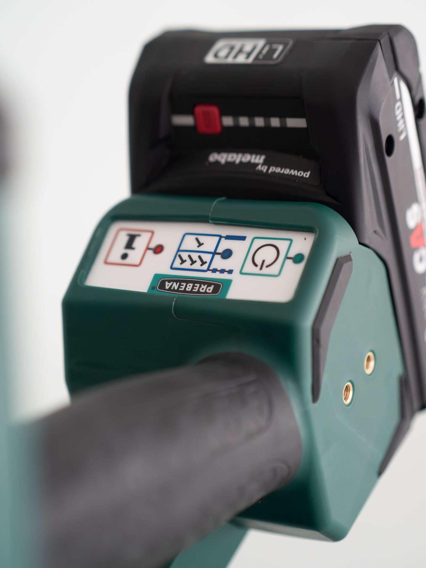 Chiodatrice pneumatica a batteria Prebena per chiodi a testa piatta (brads) tipo J da 16-55 mm