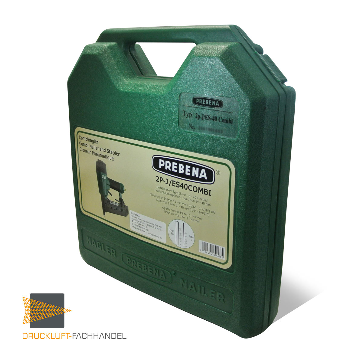 B-WARE Prebena Druckluftnagler 2P-J/ES40COMBI