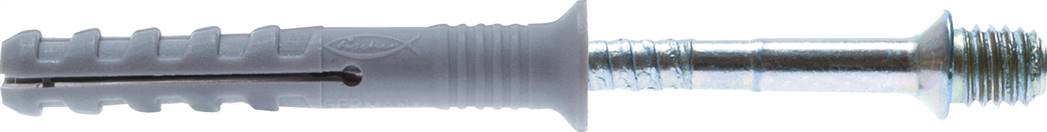 FISCHER Nageldübel 6x40, 50er Pack, Nagel mit metrischem Außengewinde M 6 x 7