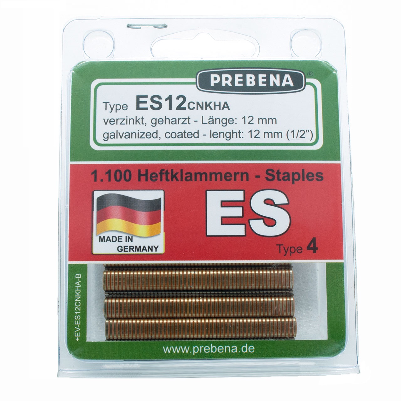 Prebena Heftklammern im Blister ES12CNKHA-B