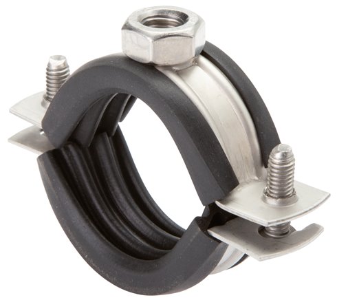 Rohrschelle, 100 - 106mm, 1.4404, mit Einlage, RS 106 G ES