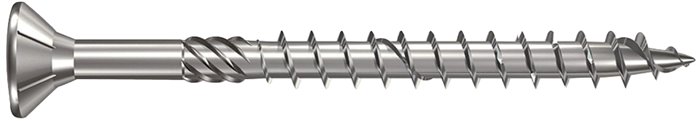 Spanplatten-Senkkopfschraube, TORX, 4,0x45, Stahl verzinkt, weiß