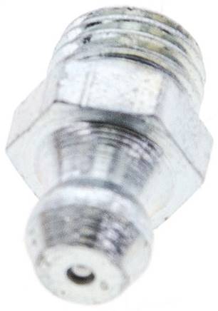 Gerader Kegelschmiernippel, M 8x1 (konisch), Stahl verzinkt
