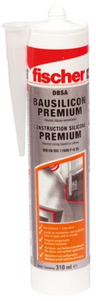 FISCHER Bausilikon DBSA, transparent, 310 ml Kartusche