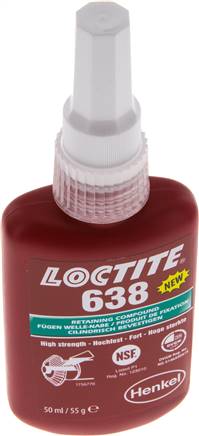 Anaerobe Fügeverbindung, LOCTITE, 50 ml, hochfest, Handfestigkeit [min] 4